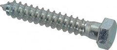 Value Collection - 1/2" Screw, 3" Length Under Head, Steel, Hex Head Lag Screw - Zinc Plated, Grade 2 - Exact Tooling