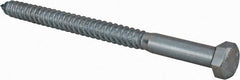 Value Collection - 1/2" Screw, 7" Length Under Head, Steel, Hex Head Lag Screw - Zinc Plated, Grade 2 - Exact Tooling