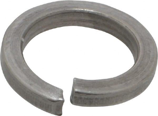 Value Collection - M12, 12.2mm ID, 2.5mm Thick High Collar Split Lock Washer - 18-8 Austenitic Grade A2 Stainless Steel, Uncoated, 12.2mm Min ID, 12.7mm Max ID, 18mm Max OD - Exact Tooling