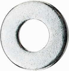 Value Collection - 1/4" Screw, Steel USS Flat Washer - 5/16" ID x 3/4" OD, 1/16" Thick, Zinc-Plated Finish - Exact Tooling