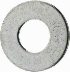 Value Collection - 3/8" Screw, Steel USS Flat Washer - 7/16" ID x 1" OD, 5/64" Thick, Zinc-Plated Finish - Exact Tooling