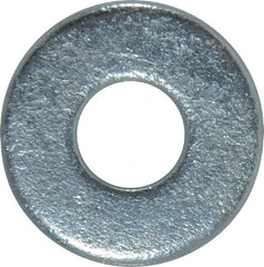 Value Collection - 7/16" Screw, Steel USS Flat Washer - 1/2" ID x 1-1/4" OD, 5/64" Thick, Zinc-Plated Finish - Exact Tooling