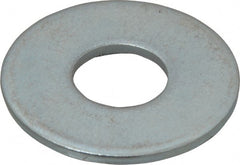 Value Collection - 5/8" Screw, Steel USS Flat Washer - 11/16" ID x 1-3/4" OD, 9/64" Thick, Zinc-Plated Finish - Exact Tooling