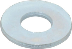 Value Collection - 1/4" Screw, Steel USS Flat Washer - 5/16" ID x 3/4" OD, 1/16" Thick, Zinc-Plated Finish - Exact Tooling