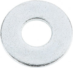 Value Collection - 1/2" Screw, Steel USS Flat Washer - 9/16" ID x 1-3/8" OD, 0.1094" Thick, Zinc-Plated Finish - Exact Tooling