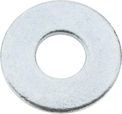 Value Collection - 3/4" Screw, Steel USS Flat Washer - 13/16" ID x 2" OD, 0.1563" Thick, Zinc-Plated Finish - Exact Tooling