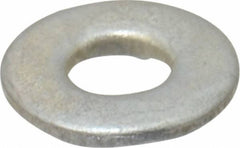 Value Collection - #8 Screw, Steel SAE Flat Washer - 3/16" ID x 7/16" OD, 3/64" Thick, Zinc-Plated Finish - Exact Tooling