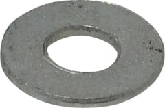Value Collection - #10 Screw, Steel SAE Flat Washer - 7/32" ID x 1/2" OD, 3/64" Thick, Zinc-Plated Finish - Exact Tooling
