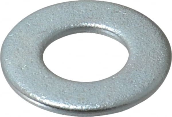 Value Collection - 1/2" Screw, Steel SAE Flat Washer - 17/32" ID x 1-1/16" OD, 3/32" Thick, Zinc-Plated Finish - Exact Tooling