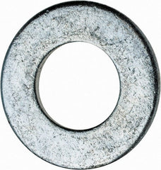 Value Collection - 9/16" Screw, Steel SAE Flat Washer - 19/32" ID x 1-3/16" OD, 3/32" Thick, Zinc-Plated Finish - Exact Tooling