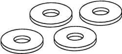 Value Collection - 3" Screw, Steel USS Flat Washer - 3-1/8" ID x 5-1/2" OD, 0.249" Thick, Zinc-Plated Finish - Exact Tooling