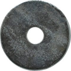 Value Collection - 1/4" Screw, Steel Fender Flat Washer - 1/4" ID x 1-1/4" OD, 0.049" Thick, Zinc-Plated Finish - Exact Tooling