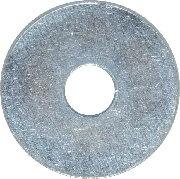Value Collection - 5/16" Screw, Steel Fender Flat Washer - 5/16" ID x 1-1/4" OD, 0.049" Thick, Zinc-Plated Finish - Exact Tooling