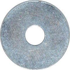 Value Collection - 5/16" Screw, Steel Fender Flat Washer - 5/16" ID x 1-1/4" OD, 0.049" Thick, Zinc-Plated Finish - Exact Tooling