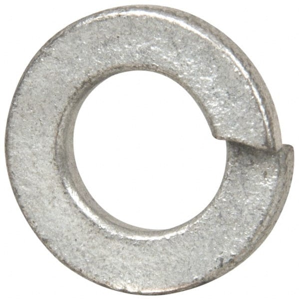 Value Collection - 5/16", 0.314" ID, 0.078" Thick Split Lock Washer - Steel, Zinc-Plated Finish, 0.314" Min ID, 0.322" Max ID, 0.583" Min OD, 0.586" Max OD - Exact Tooling