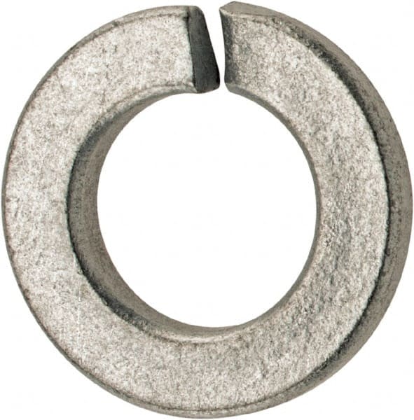 Value Collection - 3/8", 0.377" ID, 0.094" Thick Split Lock Washer - Steel, Zinc-Plated Finish, 0.377" Min ID, 0.385" Max ID, 0.68" Min OD, 0.683" Max OD - Exact Tooling