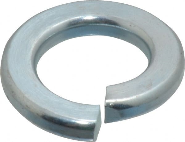Value Collection - 5/8", 0.156" Thick Split Lock Washer - Alloy Steel, Zinc-Plated Finish, 0.628" Min ID, 0.641" Max ID, 1.073" Min OD, 1.079" Max OD - Exact Tooling