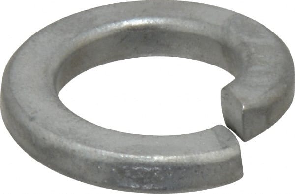 Value Collection - 3/4", 0.753" ID, 0.188" Thick Split Lock Washer - Steel, Zinc-Plated Finish, 0.753" Min ID, 0.766" Max ID, 1.265" Min OD, 1.271" Max OD - Exact Tooling