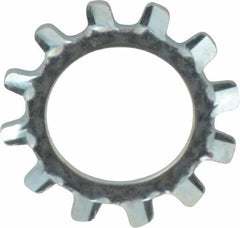 Value Collection - 7/16" Screw, 0.464" ID, Spring Steel External Tooth Lock Washer - 0.76" OD, Zinc-Plated, Grade 2 - Exact Tooling