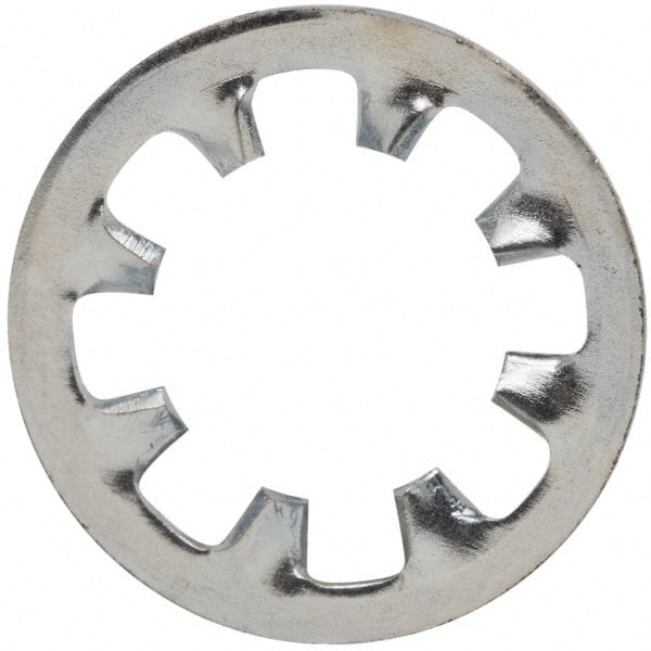 Value Collection - 5/16" Screw, 0.332" ID, Steel Internal Tooth Lock Washer - 0.61" OD, Zinc-Plated, Grade 2 - Exact Tooling