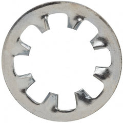 Value Collection - 5/16" Screw, 0.332" ID, Steel Internal Tooth Lock Washer - 0.61" OD, Zinc-Plated, Grade 2 - Exact Tooling