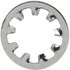 Value Collection - 3/8" Screw, 0.398" ID, Steel Internal Tooth Lock Washer - 0.692" OD, Zinc-Plated, Grade 2 - Exact Tooling