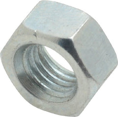 Value Collection - 5/16-24 UNF Steel Right Hand Hex Nut - 1/2" Across Flats, 0.2656" High, Zinc-Plated Finish - Exact Tooling