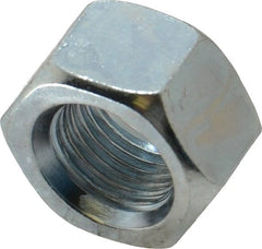 Value Collection - 1/2-20 UNF Steel Right Hand Hex Nut - 3/4" Across Flats, 7/16" High, Zinc-Plated Finish - Exact Tooling