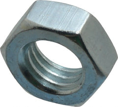Value Collection - 1/2-13 UNC Steel Right Hand Hex Jam Nut - 3/4" Across Flats, 5/16" High, Zinc-Plated Finish - Exact Tooling
