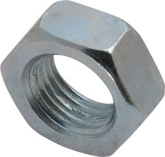 Value Collection - 1/2-20 UNF Steel Right Hand Hex Jam Nut - 3/4" Across Flats, 5/16" High, Zinc-Plated Finish - Exact Tooling