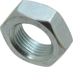 Value Collection - 3/4-16 UNF Steel Right Hand Hex Jam Nut - 1-1/8" Across Flats, 0.4219" High, Zinc-Plated Finish - Exact Tooling