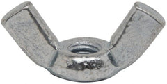 Value Collection - #8-32 UNC, Zinc Plated, Steel Standard Wing Nut - 0.91" Wing Span, 0.47" Wing Span - Exact Tooling