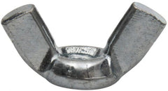 Value Collection - #10-32 UNF, Zinc Plated, Steel Standard Wing Nut - 0.91" Wing Span, 0.47" Wing Span - Exact Tooling