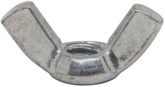 Value Collection - 1/4-20 UNC, Zinc Plated, Steel Standard Wing Nut - 1.1" Wing Span, 0.57" Wing Span - Exact Tooling