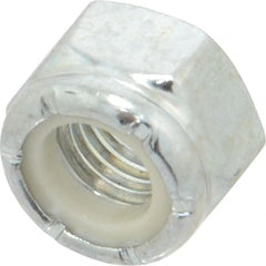 Value Collection - 5/16-24 UNF Grade 2 Hex Lock Nut with Nylon Insert - 1/2" Width Across Flats, 23/64" High, Zinc-Plated Finish - Exact Tooling