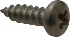 Value Collection - #4 Pan Head Phillips Sheet Metal Screw - Stainless Steel, 3/8" Length Under Head, Grade 18-8 - Exact Tooling