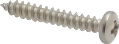 Value Collection - #4 Pan Head Phillips Sheet Metal Screw - Stainless Steel, 3/4" Length Under Head, Grade 18-8 - Exact Tooling