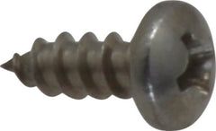 Value Collection - #6 Pan Head Phillips Sheet Metal Screw - Stainless Steel, 3/8" Length Under Head, Grade 18-8 - Exact Tooling