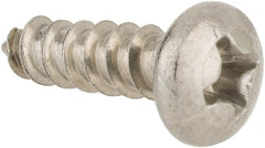 Value Collection - #6 Pan Head Phillips Sheet Metal Screw - Stainless Steel, 1/2" Length Under Head, Grade 18-8 - Exact Tooling