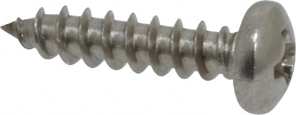 Value Collection - #6 Pan Head Phillips Sheet Metal Screw - Stainless Steel, 5/8" Length Under Head, Grade 18-8 - Exact Tooling