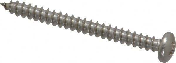 Value Collection - #6 Pan Head Phillips Sheet Metal Screw - Stainless Steel, 1-1/2" Length Under Head, Grade 18-8 - Exact Tooling