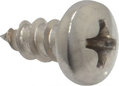 Value Collection - #8 Pan Head Phillips Sheet Metal Screw - Stainless Steel, 3/8" Length Under Head, Grade 18-8 - Exact Tooling