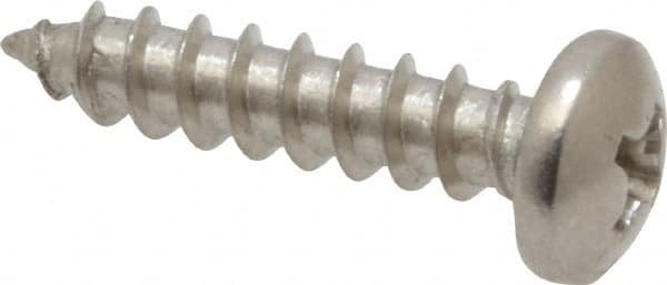 Value Collection - #8 Pan Head Phillips Sheet Metal Screw - Stainless Steel, 3/4" Length Under Head, Grade 18-8 - Exact Tooling