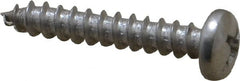 Value Collection - #8 Pan Head Phillips Sheet Metal Screw - Stainless Steel, 1" Length Under Head, Grade 18-8 - Exact Tooling