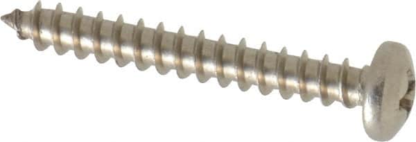 Value Collection - #8 Pan Head Phillips Sheet Metal Screw - Stainless Steel, 1-1/4" Length Under Head, Grade 18-8 - Exact Tooling