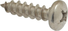 Value Collection - #10 Pan Head Phillips Sheet Metal Screw - Stainless Steel, 3/4" Length Under Head, Grade 18-8 - Exact Tooling