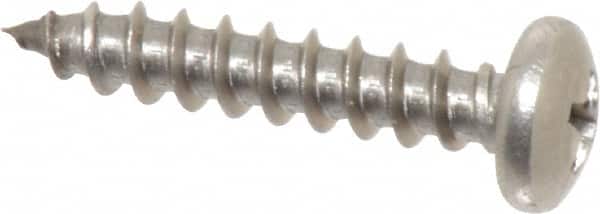 Value Collection - #10 Pan Head Phillips Sheet Metal Screw - Stainless Steel, 1" Length Under Head, Grade 18-8 - Exact Tooling