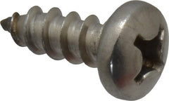 Value Collection - #12 Pan Head Phillips Sheet Metal Screw - Stainless Steel, 5/8" Length Under Head, Grade 18-8 - Exact Tooling