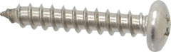 Value Collection - #12 Pan Head Phillips Sheet Metal Screw - Stainless Steel, 1-1/4" Length Under Head, Grade 18-8 - Exact Tooling