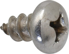 Value Collection - #14 Pan Head Phillips Sheet Metal Screw - Stainless Steel, 1/2" Length Under Head, Grade 18-8 - Exact Tooling